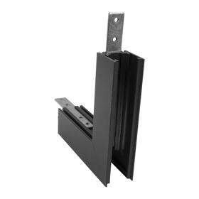 M8306  Magneto Single Connector Surface L-Joint Wall To Wall Out Black For M8300 & M8301
